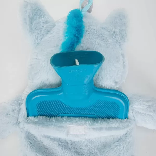 Premium Classic Rubber Hot Water Bottle with Cute Stuffed Plush Unicorn Cover 
