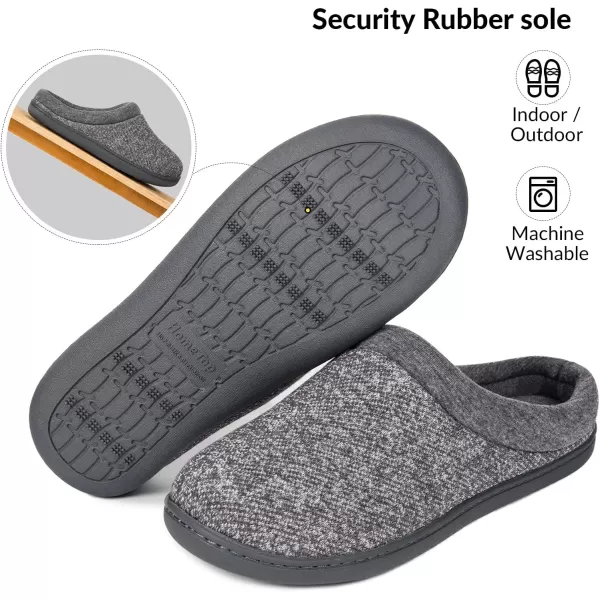 Women's Warm Cotton Knit Memory Foam Slippers Soft Yarn House Slippers with Anti Slip Sole