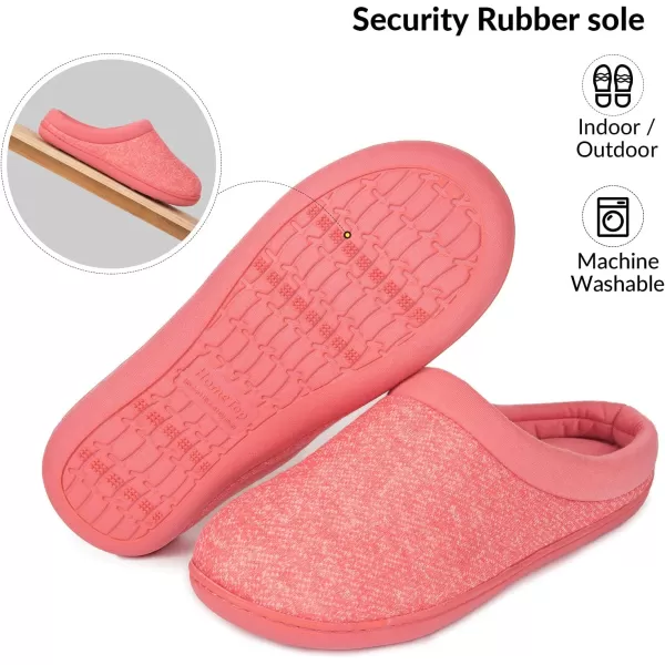 Women's Warm Cotton Knit Memory Foam Slippers Soft Yarn House Slippers with Anti Slip Sole