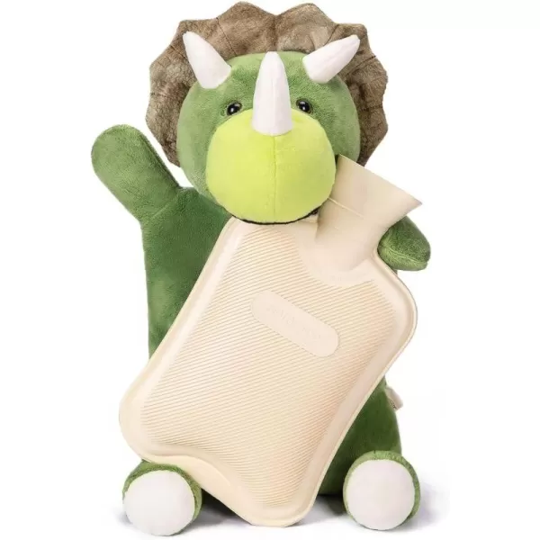 HomeTop Premium Classic Rubber Hot and Cold Water Bottle with Cute Stuffed Fox Cover 