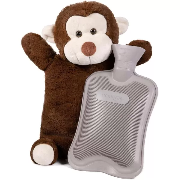 HomeTop Premium Classic Rubber Hot and Cold Water Bottle with Cute Stuffed Fox Cover 