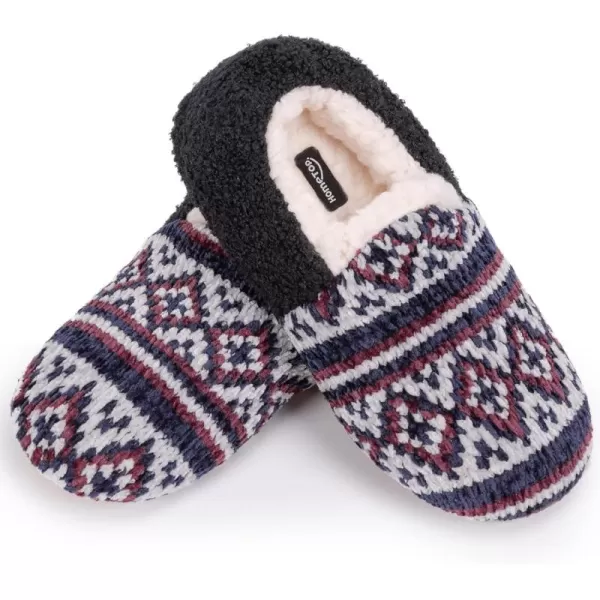 HomeTop Women's Soft Wheat hair Slipper Socks with Tweed Design