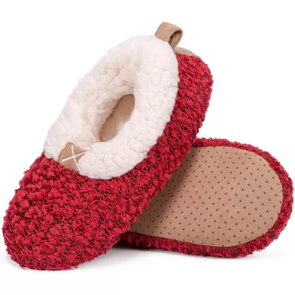 HomeTop Women's Soft Wheat hair Slipper Socks with Tweed Design