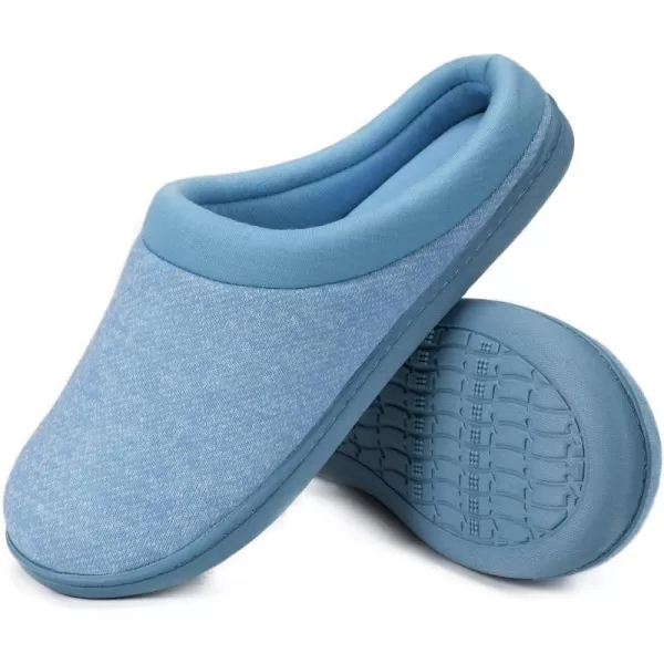 Women's Warm Cotton Knit Memory Foam Slippers Soft Yarn House Slippers with Anti Slip Sole