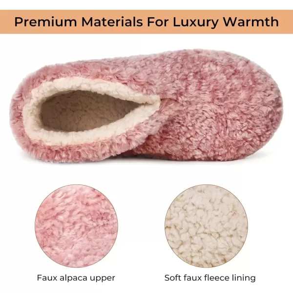 imageHomeTop Womens Fuzzy Bootie Slippers Warm Winter Indoor House Shoes with Teddy Fleece