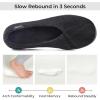 imageHomeTop Womens Cozy Corduroy Memory Foam Loafer Slippers Closed Back House Shoes Indoor Outdoor with Coral Velvet LiningSpace Black