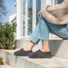 imageHomeTop Womens Fuzzy Curly Fur Memory Foam Loafer Slippers with Polar Fleece LiningDark Grey