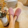 imageHomeTop Womens Fuzzy Curly Fur Memory Foam Loafer Slippers with Polar Fleece LiningPink