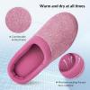 imageHomeTop Womens Knit Memory Foam Slippers Warm Soft House Shoes with Antislip SoleFushcia