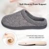 imageHomeTop Womens Knit Memory Foam Slippers Warm Soft House Shoes with Antislip SoleGrey