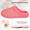 imageHomeTop Womens Knit Memory Foam Slippers Warm Soft House Shoes with Antislip SoleLight Red