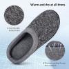 imageHomeTop Womens Knit Memory Foam Slippers Warm Soft House Shoes with Antislip SoleSpace Black