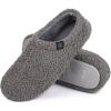 imageHomeTop Womens Fuzzy Curly Fur Memory Foam Loafer Slippers with Polar Fleece LiningGrey
