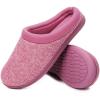 imageHomeTop Womens Knit Memory Foam Slippers Warm Soft House Shoes with Antislip SoleFushcia