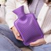 imageHomeTop Premium Classic Rubber Hot Water Bottle 1L Eggshell CreamPurple