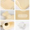 imageHomeTop Premium Classic Rubber Hot Water Bottle GreenCream White
