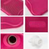 imageHomeTop Premium Classic Rubber Hot Water Bottle GreenRose Red
