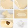 imageHomeTop Premium Classic Rubber Hot Water Bottle with Cute Knit Cover 2 Liter BlueWhiteBlueWhite