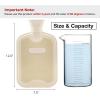 imageHomeTop Premium Classic Rubber Hot Water Bottle with Cute Knit Cover 2 Liter BlueWhitePurpleWhite