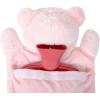imageHomeTop Premium Classic Rubber Hot or Cold Water Bottle with Cute Stuffed Animal Cover 2 Liter GrayPink