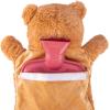 imageHomeTop Premium Classic Rubber Hot or Cold Water Bottle with Cute Stuffed Animal Cover 2 Liter GrayRed