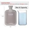 imageHomeTop Premium Classic Rubber Hot or Cold Water Bottle with Soft Fleece Cover 2 Liters Mint GreenSpace Black