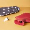 imageHomeTop Premium Classic Rubber Hot or Cold Water Bottle with Soft Fleece Cover 2 Liters Mint GreenStrawberry Red
