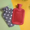 imageHomeTop Premium Classic Rubber Hot or Cold Water Bottle with Soft Fleece Cover 2 Liters Mint GreenStrawberry Red