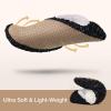 imageHomeTop Womens Chenille Slipper Socks Nonslip Comfy Soft Warm Fluffy Nonslip House Slipper Socks with Faux Sherpa Lining