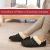 imageHomeTop Womens Chenille Slipper Socks Nonslip Comfy Soft Warm Fluffy Nonslip House Slipper Socks with Faux Sherpa Lining