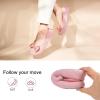 imageHomeTop Womens Comfy Cotton Knit Ballerina Slippers Lightweight Terry Cloth Memory Foam House Shoes with Stretchable Heel DesignPink