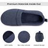 imageHomeTop Womens Comfy Loafer Slippers Lightweight Memory Foam Nonslip Indoor House ShoesNavy Blue