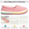 imageHomeTop Womens Comfy Loafer Slippers Lightweight Memory Foam Nonslip Indoor House ShoesPink