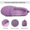 imageHomeTop Womens Comfy Loafer Slippers Lightweight Memory Foam Nonslip Indoor House ShoesPurple