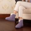 imageHomeTop Womens Knit Bootie Slippers Fuzzy Warm Memory Foam Indoor House ShoesPale Purple