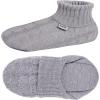 imageHomeTop Womens Mens Comfy Cable Knit Slipper Socks Unisex AntiSkid House Socks with Durable Silicone Gripper 78 Women 56 Men Gray