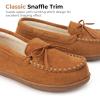 imageHomeTop Womens Moccasins House Slippers Indoor Outdoor Suede Faux Fur Rubber Sole Memory Foam House Shoes Sizes Breathable Microsuede Soft Home SlippersBurnt Sienna