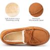 imageHomeTop Womens Moccasins House Slippers Memory Foam Indoor Outdoor Ladies ShoesCinnamon