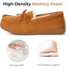 imageHomeTop Womens Moccasins House Slippers Memory Foam Indoor Outdoor Ladies ShoesCinnamon