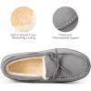 imageHomeTop Womens Moccasins House Slippers Memory Foam Indoor Outdoor Ladies ShoesDove Gray