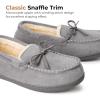 imageHomeTop Womens Moccasins House Slippers Memory Foam Indoor Outdoor Ladies ShoesDove Gray