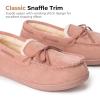 imageHomeTop Womens Moccasins House Slippers Memory Foam Indoor Outdoor Ladies ShoesPink Ash