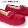 imageHomeTop Womens Moccasins House Slippers Memory Foam Indoor Outdoor Ladies ShoesRacy Ruby