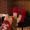 imageHomeTop Womens Moccasins House Slippers Memory Foam Indoor Outdoor Ladies ShoesRacy Ruby