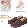 imageHomeTop Mens Classic Moccasin Slippers Comfy Memory Foam Indoor House ShoesCoffee