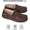 imageHomeTop Mens Classic Moccasin Slippers Comfy Memory Foam Indoor House ShoesCoffee