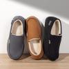 imageHomeTop Mens Classic Moccasin Slippers Comfy Memory Foam Indoor House ShoesDark Gray