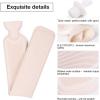 imageHomeTop Premium 225 Liters Rubber Hot Water Bottle wSoft Gray Polka Dot Fleece Cover Light GrayDark Gray
