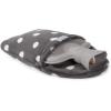 imageHomeTop Premium Classic Rubber Hot or Cold Water Bottle with Soft Fleece Cover 2 Liters PurpleGray Polka Dot Envelope CoverGrayGray