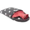imageHomeTop Premium Classic Rubber Hot or Cold Water Bottle with Soft Fleece Cover 2 Liters PurpleGray Polka Dot Envelope CoverRedGray